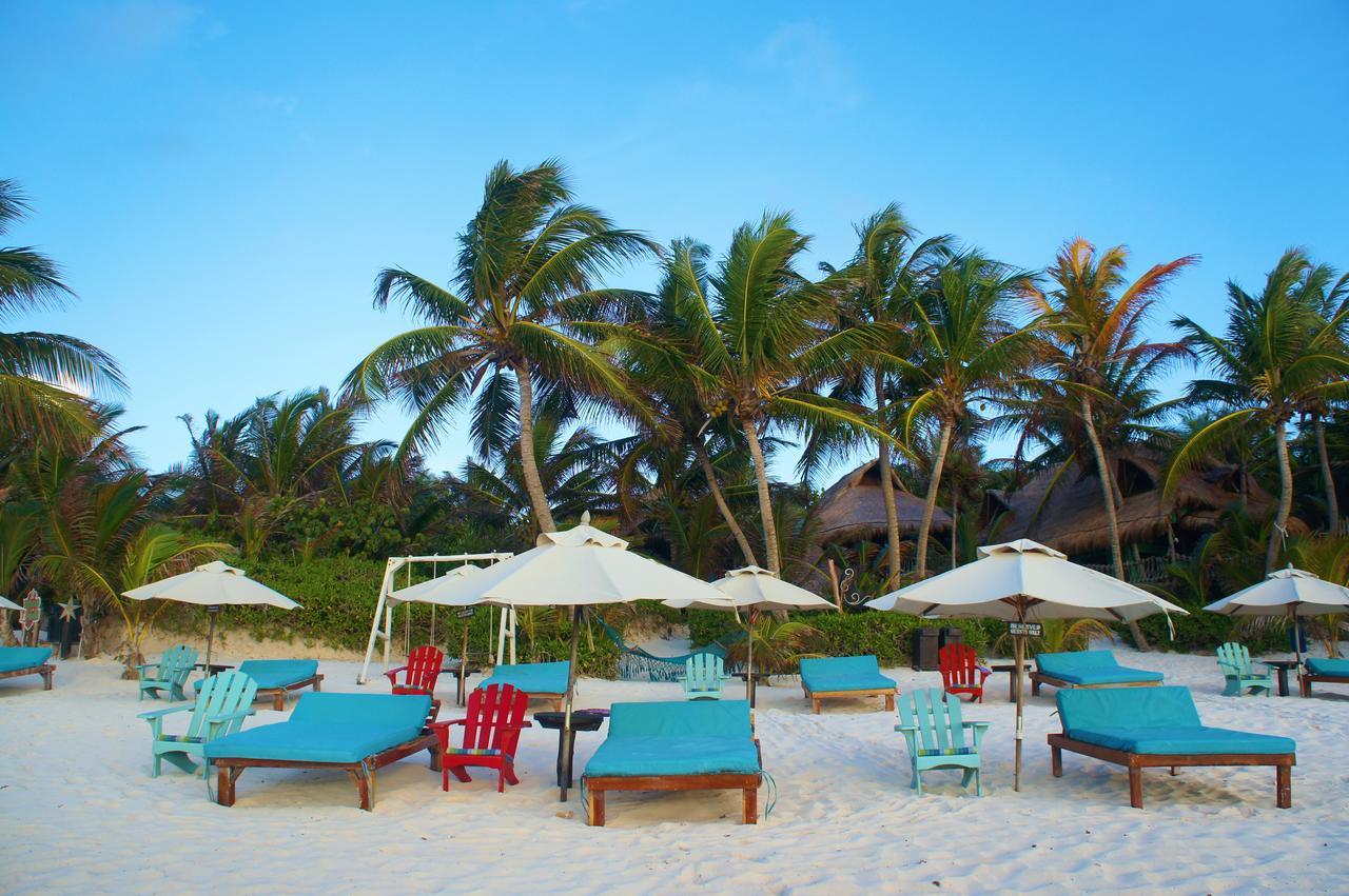 Cabanas La Luna Hotel Тулум Екстериор снимка